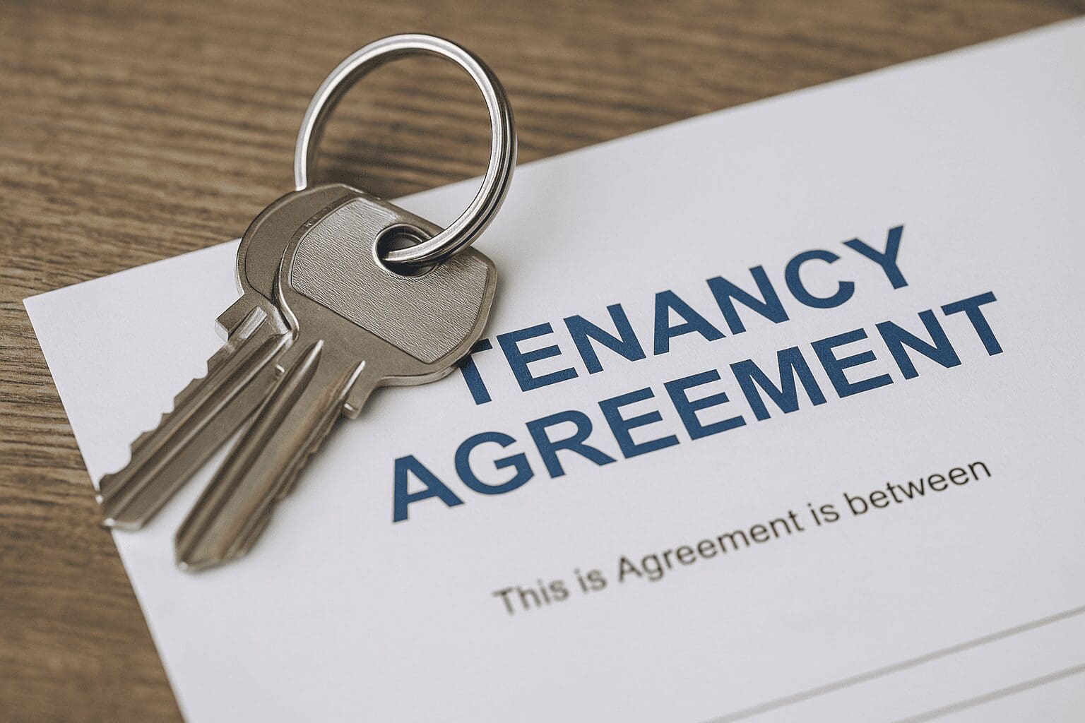 Keys on a written tenancy agreement in Fife for private landlordsKeys on a written tenancy agreement in Fife for private landlords