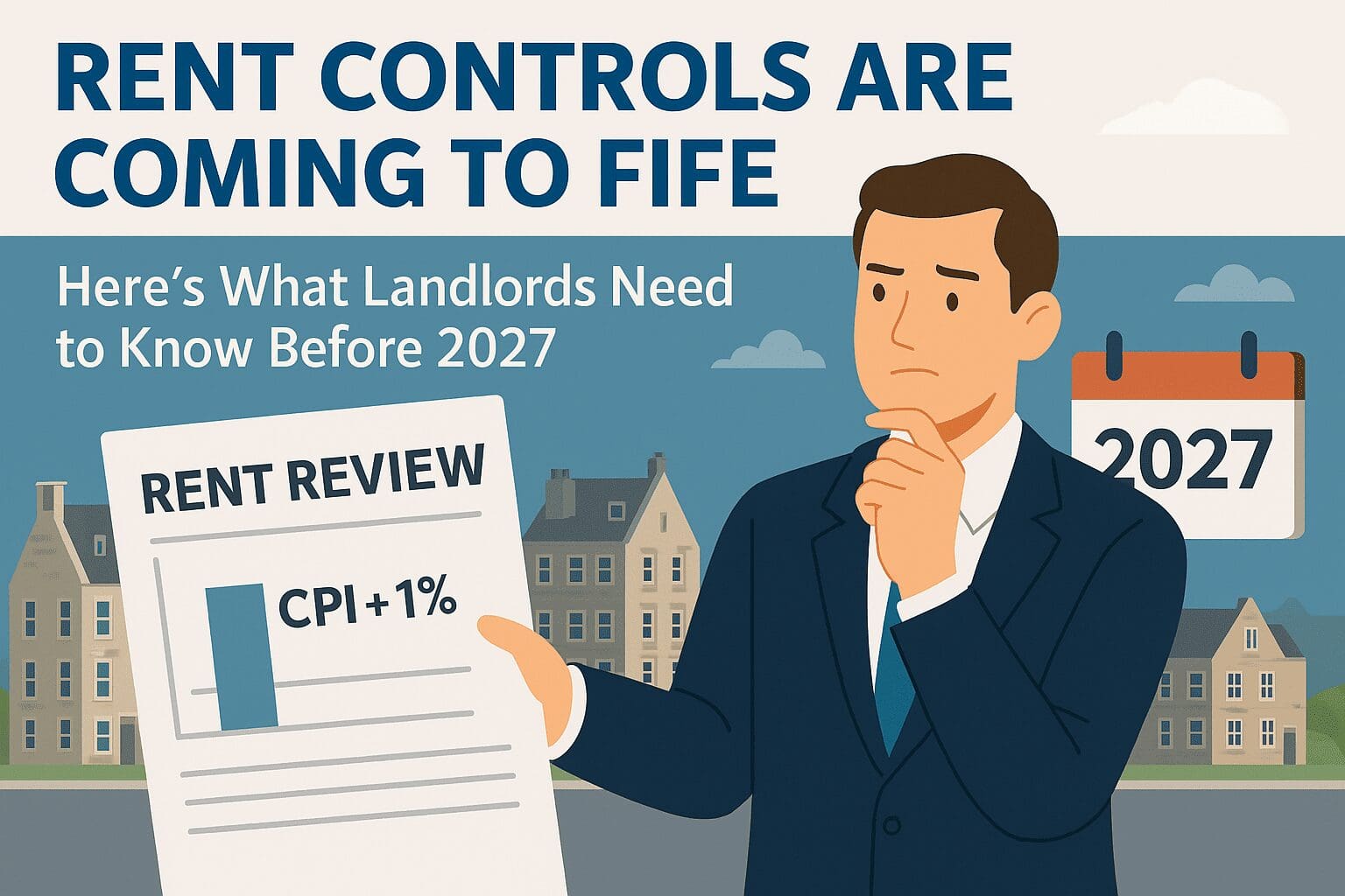 landlord learning about rent controls in Fife